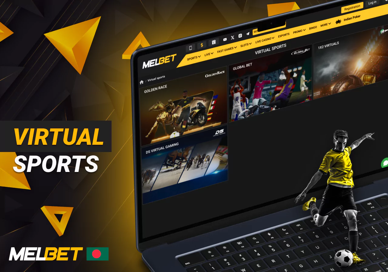 The world of virtual sports available at Melbet