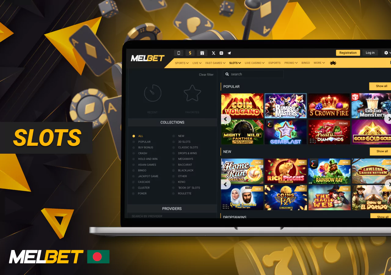 Popular slot games at Melbet