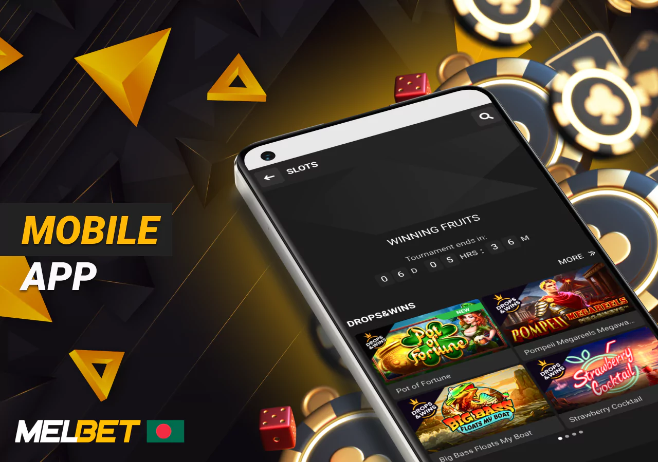 Melbet online casino mobile application